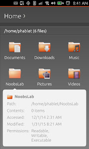 Ubuntu Touch file manager