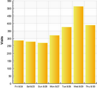 How Many Visitors Visit The Blog A Day Highest Is 500 Average 300 Image