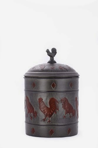  Old Dutch Rooster Cookie Jar with Fresh Seal Cover, 4-Quart, 7 by 11-Inch