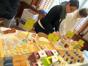 Taste of Zupan's- Artisan Cheeses like Elderflower Cheese, La Panzanella Rosemary Crackers, Deuce de Bourgogne with Raincost Crisps Fig & Olive, Cave Aged Gruyere dipped in Dalmatia Fig Spread, Point Reyes Farmstead Bay Blue with Solmielato Chestnut Honey