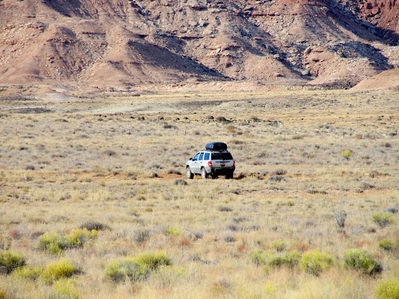 My Jeep parked on the road