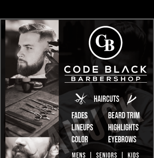 Code Black Barbershop logo