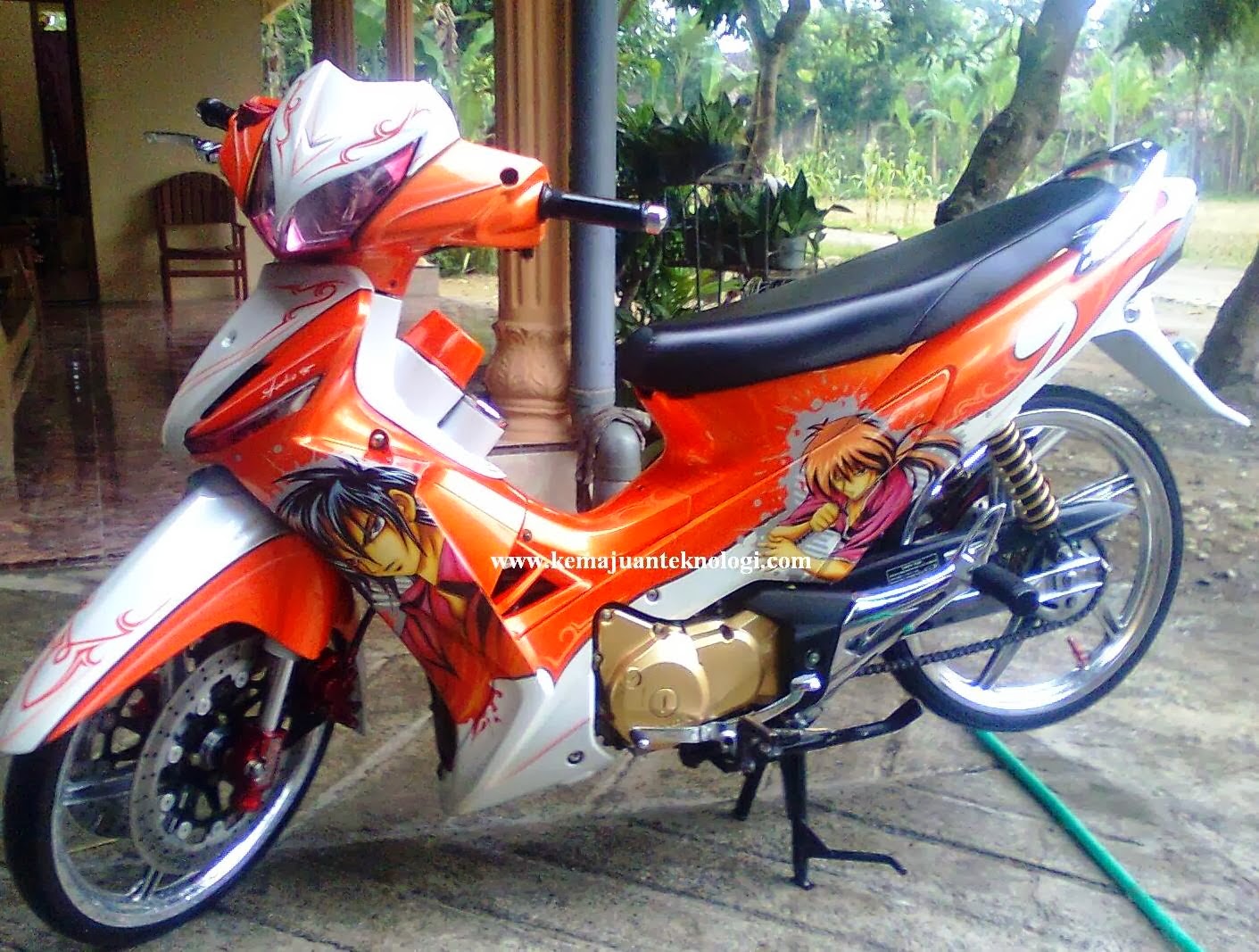 Modifikasi Motor Supra X 125 Drag