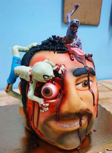 Zombie Birthday Cakes