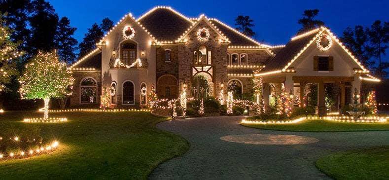 Christmas Light Installation in Wake Forest NC