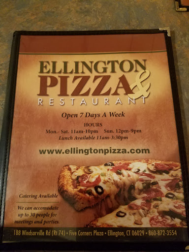 Pizza Restaurant «Ellington Pizza», reviews and photos, 188 Windsorville Rd, Ellington, CT 06029, USA
