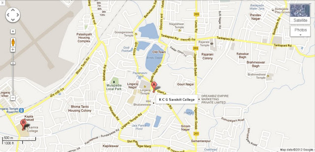 KCG Sanskrit College Bhubaneswar Area Map 