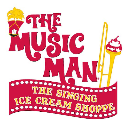 The Music Man Singing Ice Cream Shoppe logo