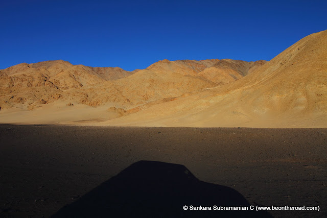 Sunset moment at the Changthang Cold Desert
