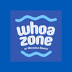 WhoaZone at Whihala Beach logo