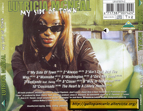 Lutricia McNeal "My Side of Town" CD Pop - Soul - R&B 