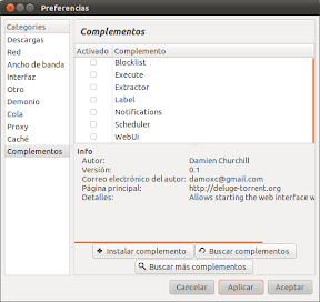 Accede a Deluge vía web en Ubuntu