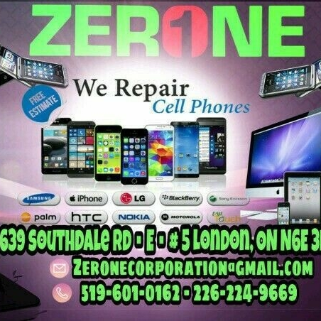 Zerone computer and cellphone repair logo