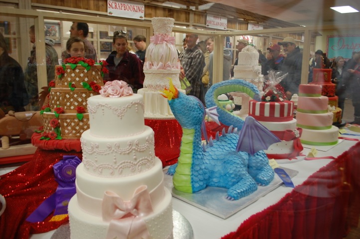 Entries from the Neighborhood Village cake decorating contest