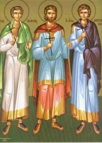 Holy Martyrs Trophimos Sabbatios And Dorymedon As A Model For Our Lives