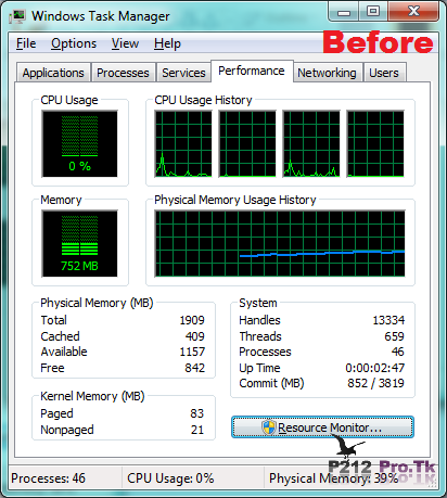 Giải phóng bộ nhớ RAM với Memory Optimizer Pro Before_01