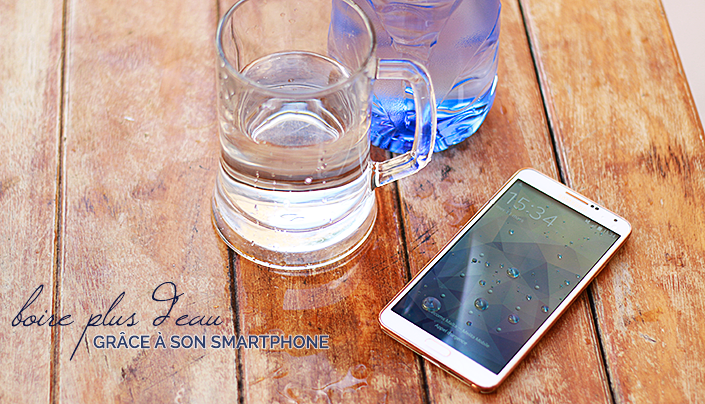 application smartphone, application pour boire plus d'eau, évaluer sa consommation d'eau, comment boire plus, hydrater l'organisme