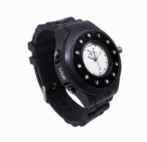  2013 New style Mini Watch Smallest mobile phone Children Male and female Student GPS Location Wristwatch (Black)