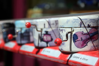 Music boxes for sale at a shop in Montmartre Paris