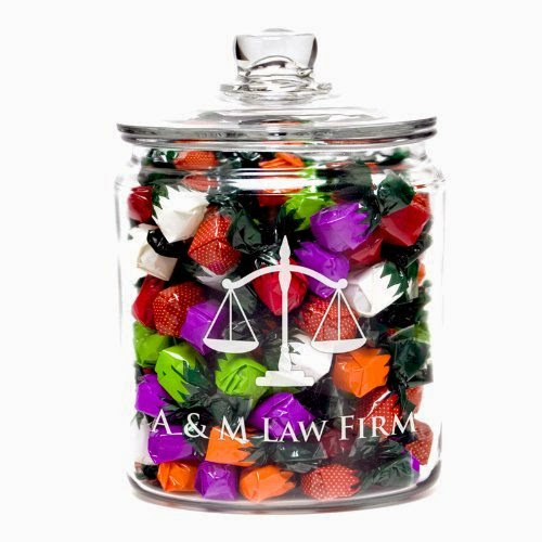  Scales of Justice Personalized Candy Jar