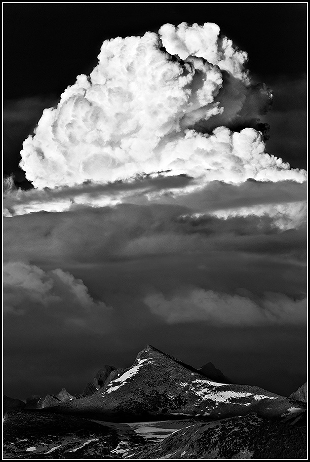 Mount Florence with Thundercloud, Ansel Adams Wilderness