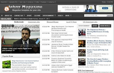 Template Magazine Blogspot 2012 Template Magazine Blogspot 2012