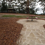 Path leading to picnic table (227902)