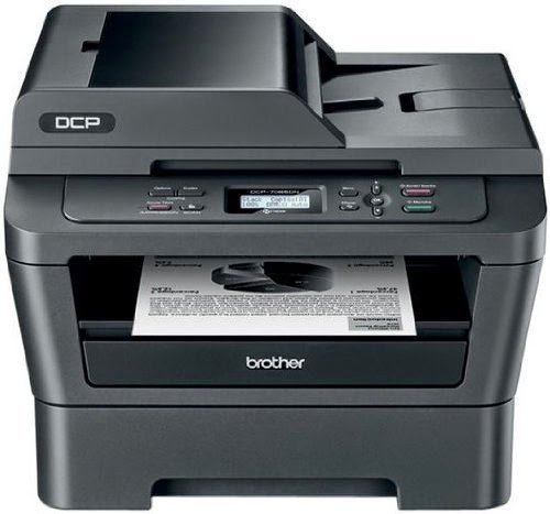  Brother DCP7065DN, Laser Multifunction Printer, Monochrome, Desktop, 27PPM, 250 Sht Cap, Black, 1/Each