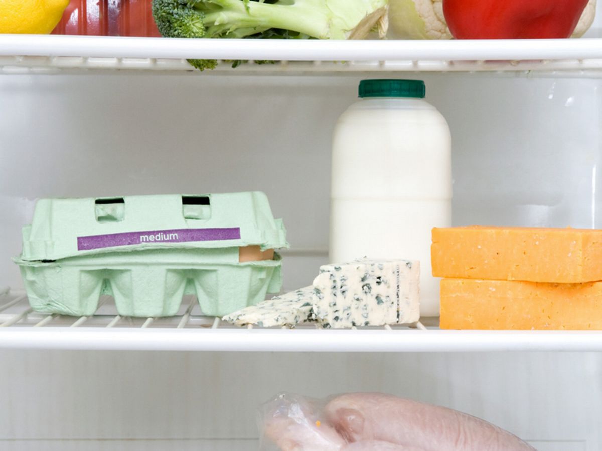 Keep milk on top level of the fridge