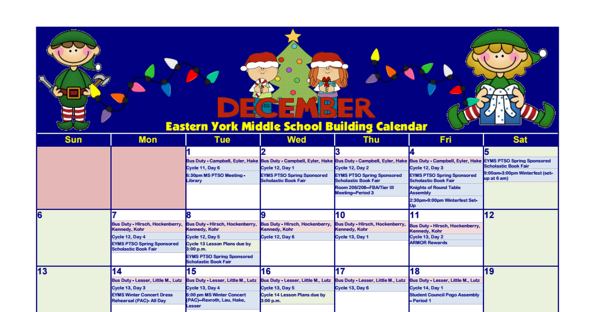 Eastern York Middle School Calendar Dec. 2015.pdf