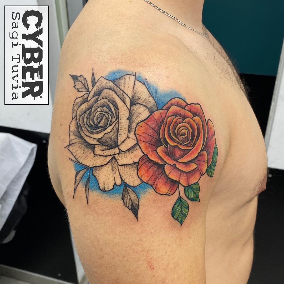 Rose Pair Tattoo