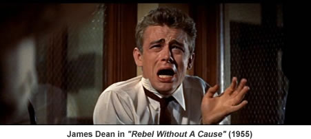 James Dean in Rebel Without A Cause.