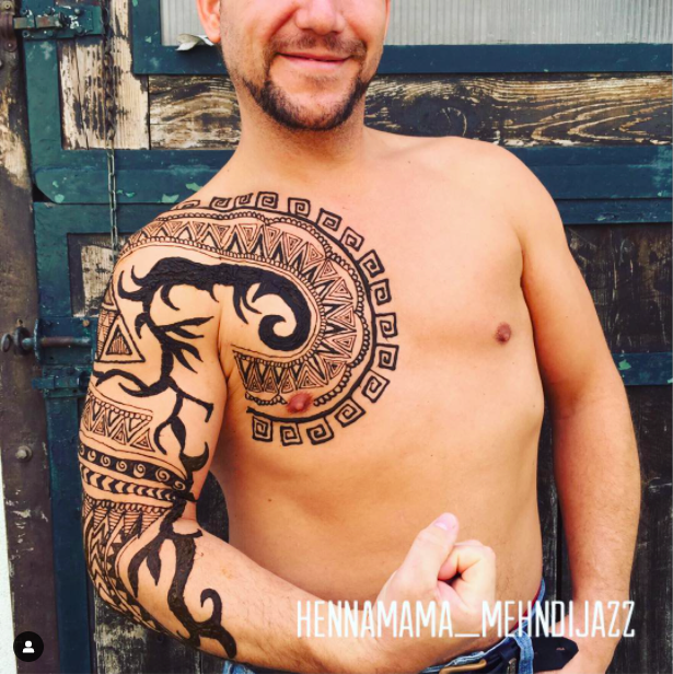 Tribal Freestyle Henna Tattoo