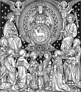 All Saints Sunday Religious Clipart 