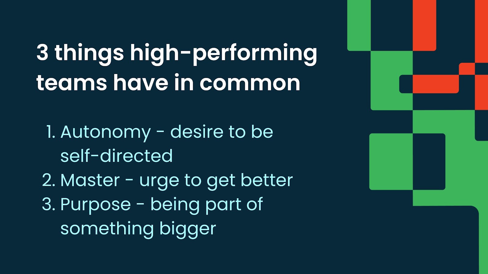 High performance teams metrics