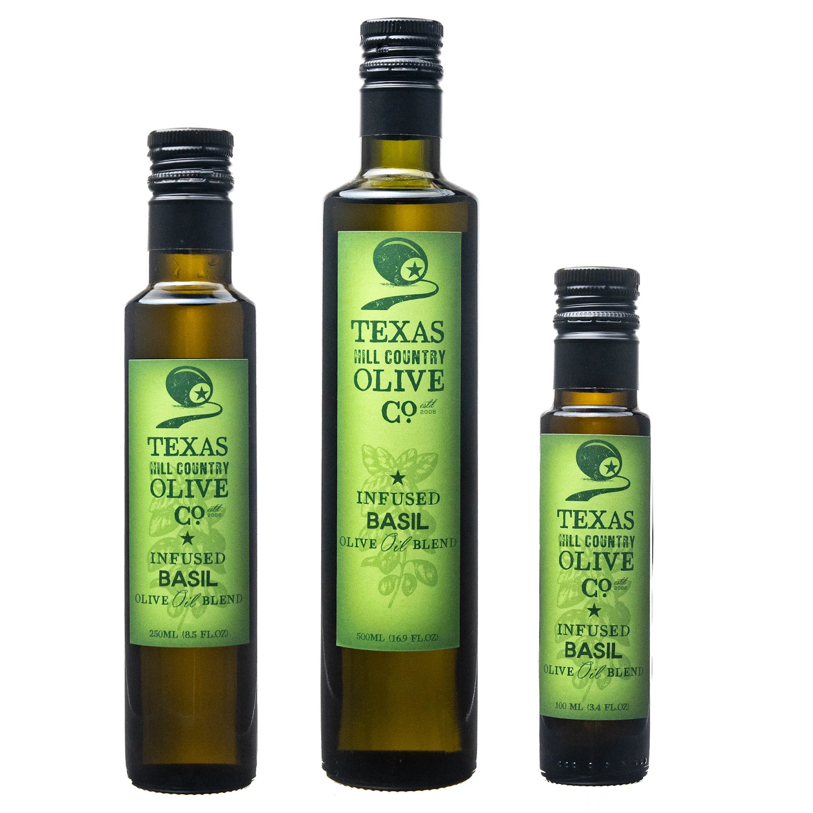 Basil Infused Texas Olive Oil