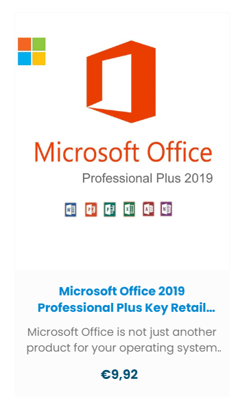 Microsoft Office Professional Plus 2019 at RoyalCDKeys
