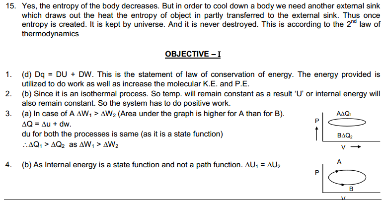 Laws of Thermodynamics HC Verma Concepts of Physics Solutions