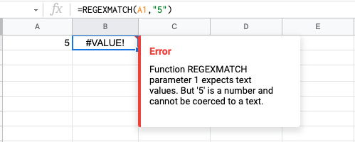 Google sheets if cell contains number