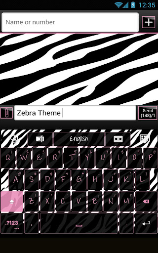 GO Keyboard Zebra Theme apk