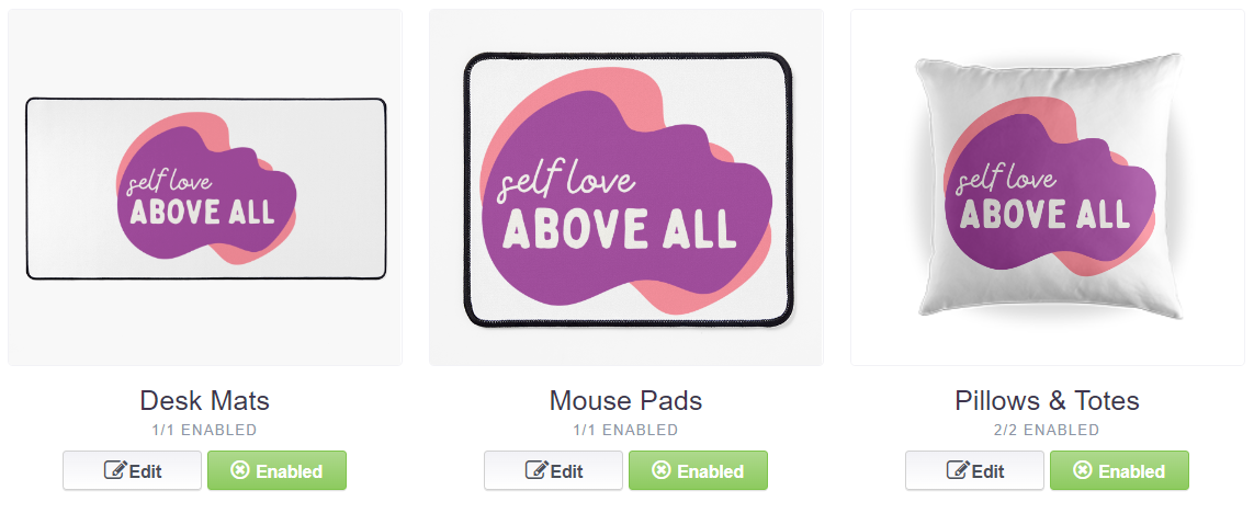 How To Make Stickers To Sell On Redbubble: Enable all products