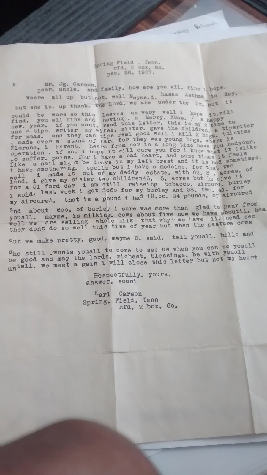 Arthur Carson letter to family pg2.JPG
