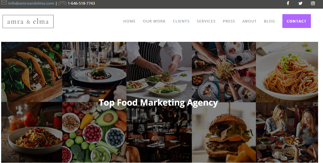 Food marketing agency - Amra and Elma