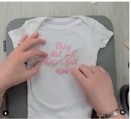 htv on babies clothes
