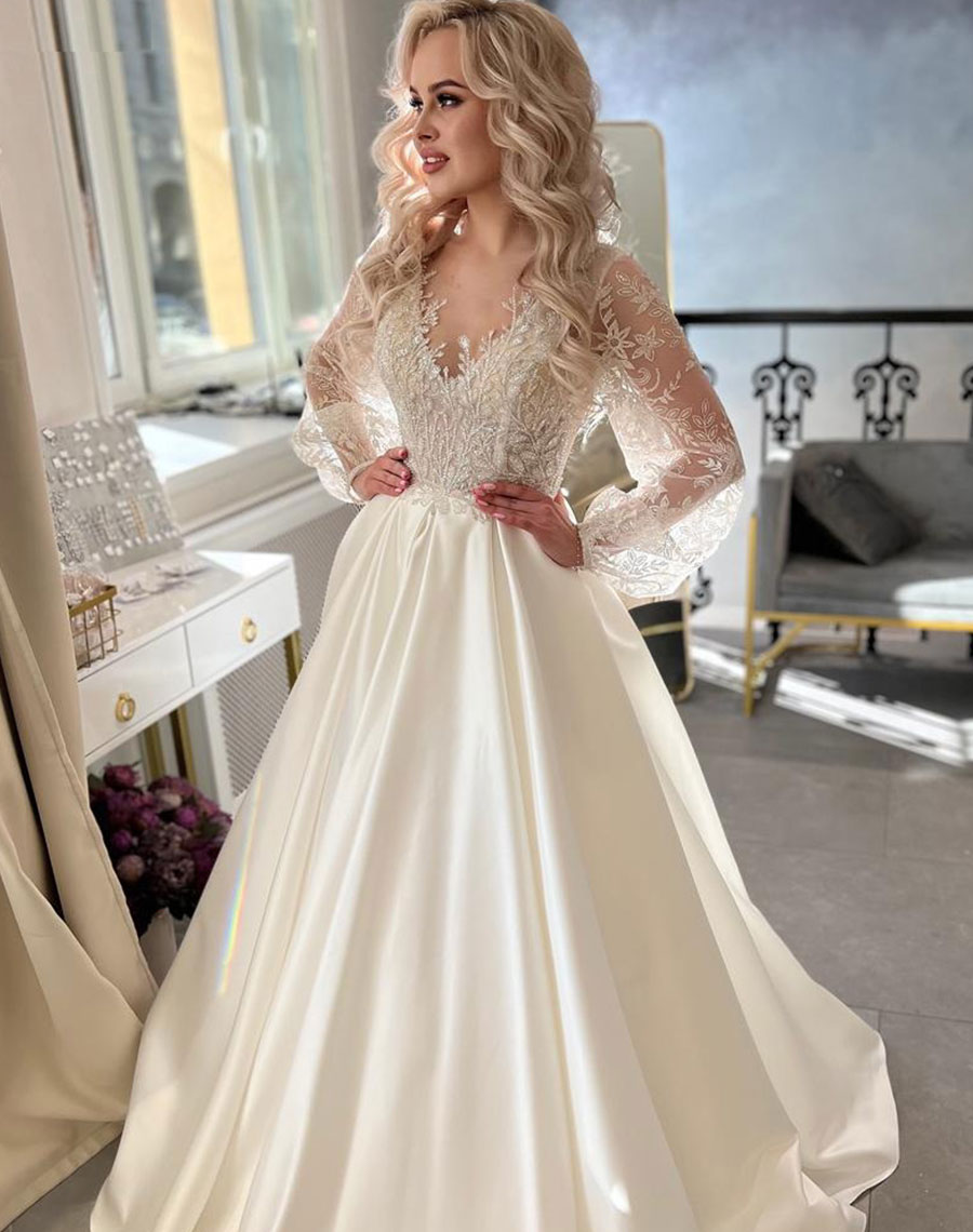 A-line wedding dress