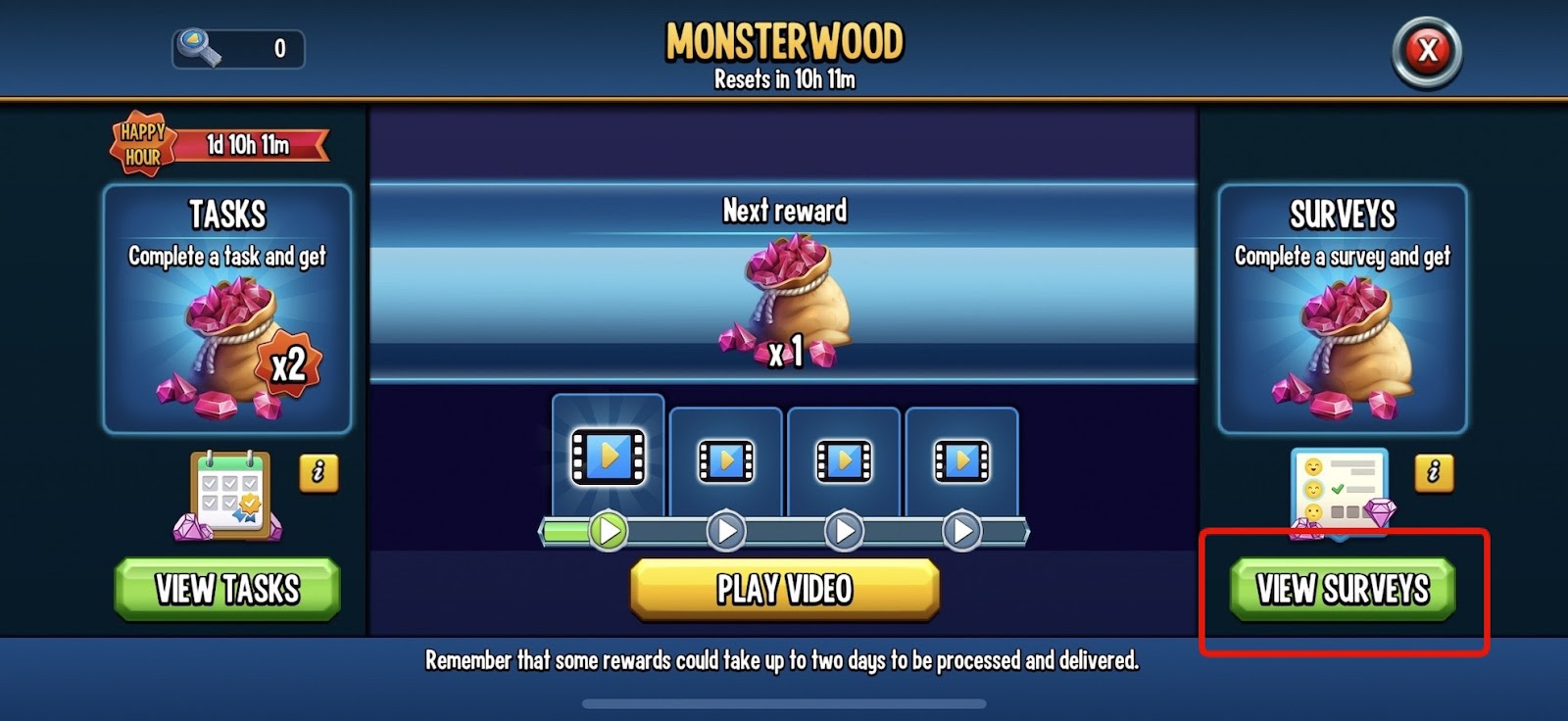 monetizing an app without ads using rewarded surveys in Monster Legends