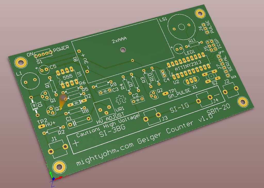 PCB with Silkscreen Items