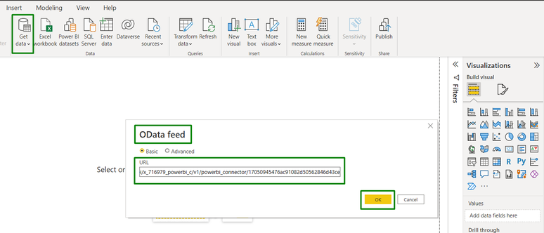 Data feed power bi servicenow 