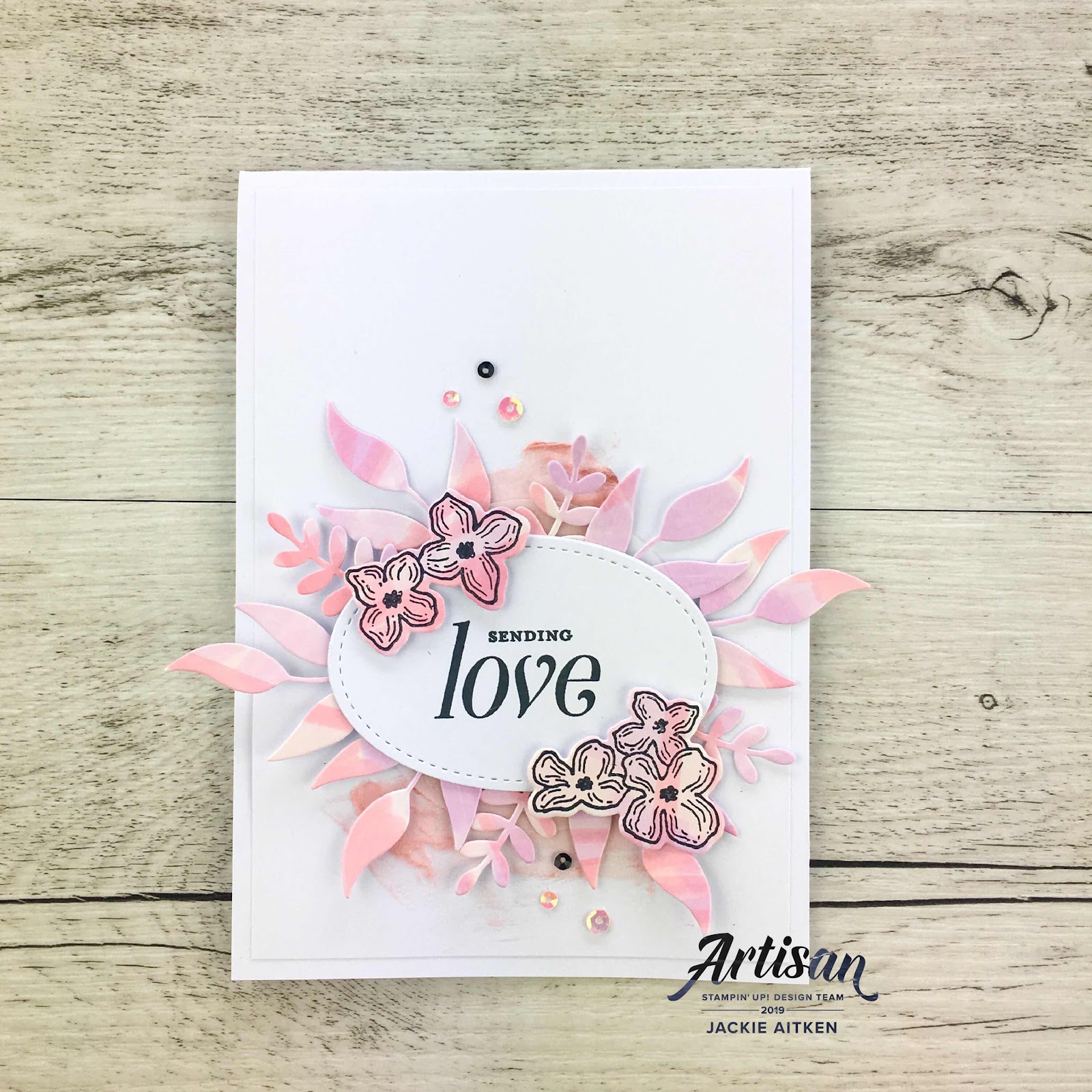 jaxxcraftycreations, handmade cards, Floral Frames, Glossy Card, Stampin' Up!, Embossing Paste, Stampin' Blends, Stamping Sunday Blog Hop, Stamping Techniques, 