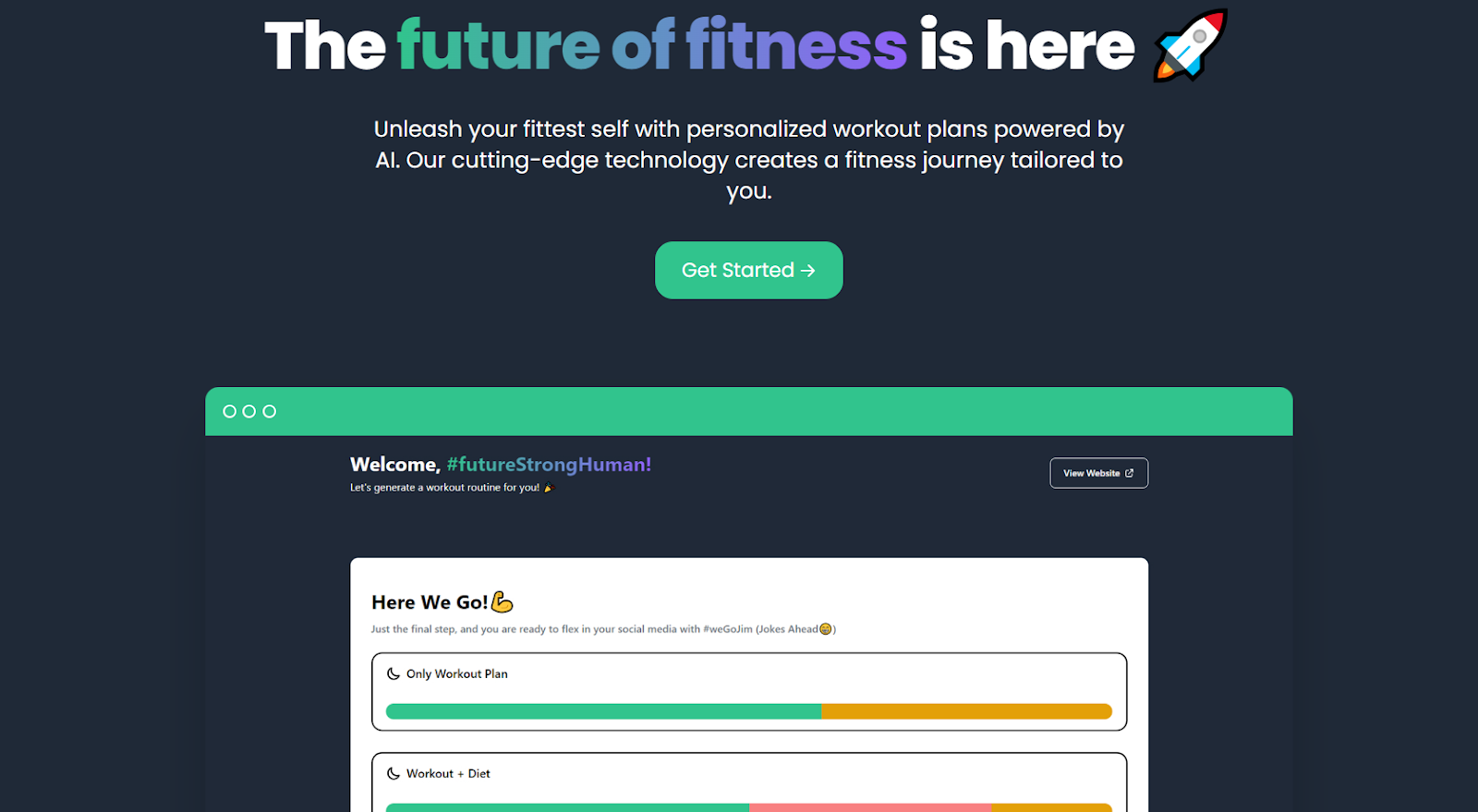 fitforge website - the future of fitness is here